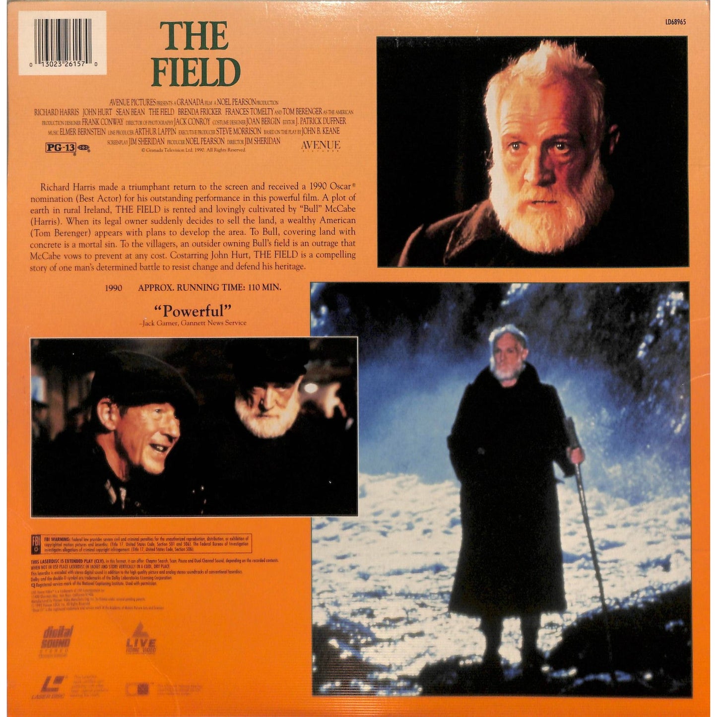 The Field (1990) Laserdisc