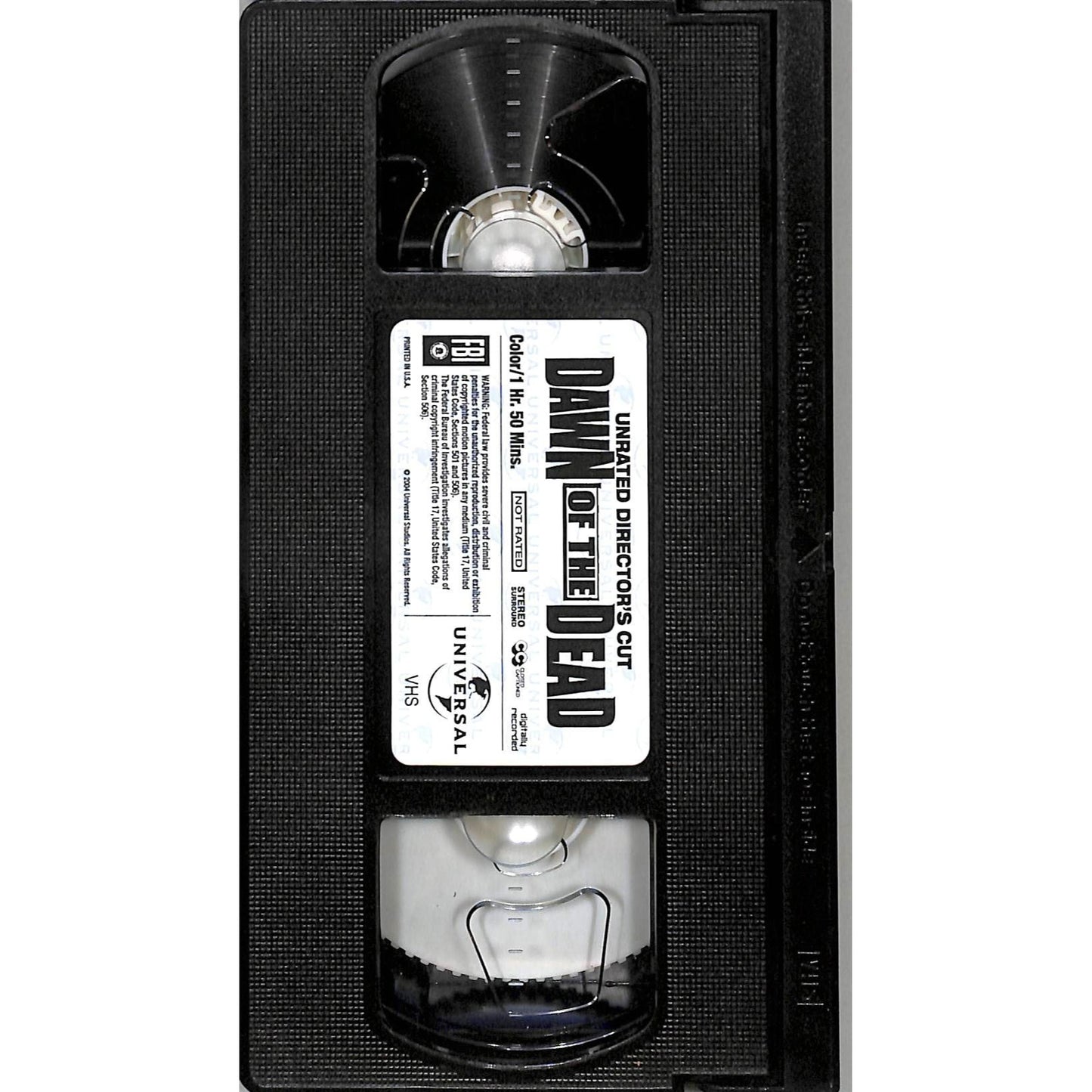 Dawn of The Dead: Unrated Directors Cut (2004) VHS Tape Good Condition