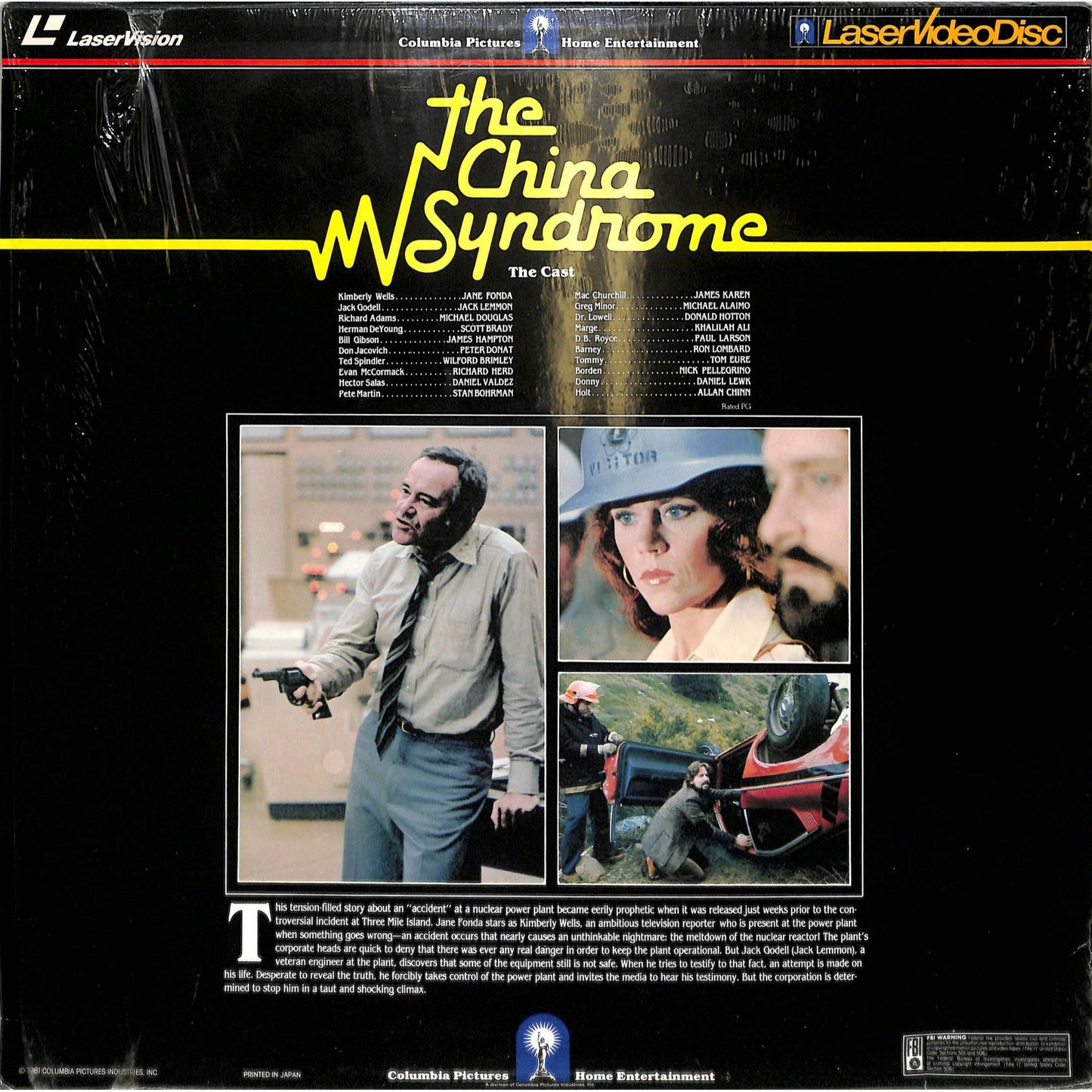 The China Syndrome (1979) Laserdisc