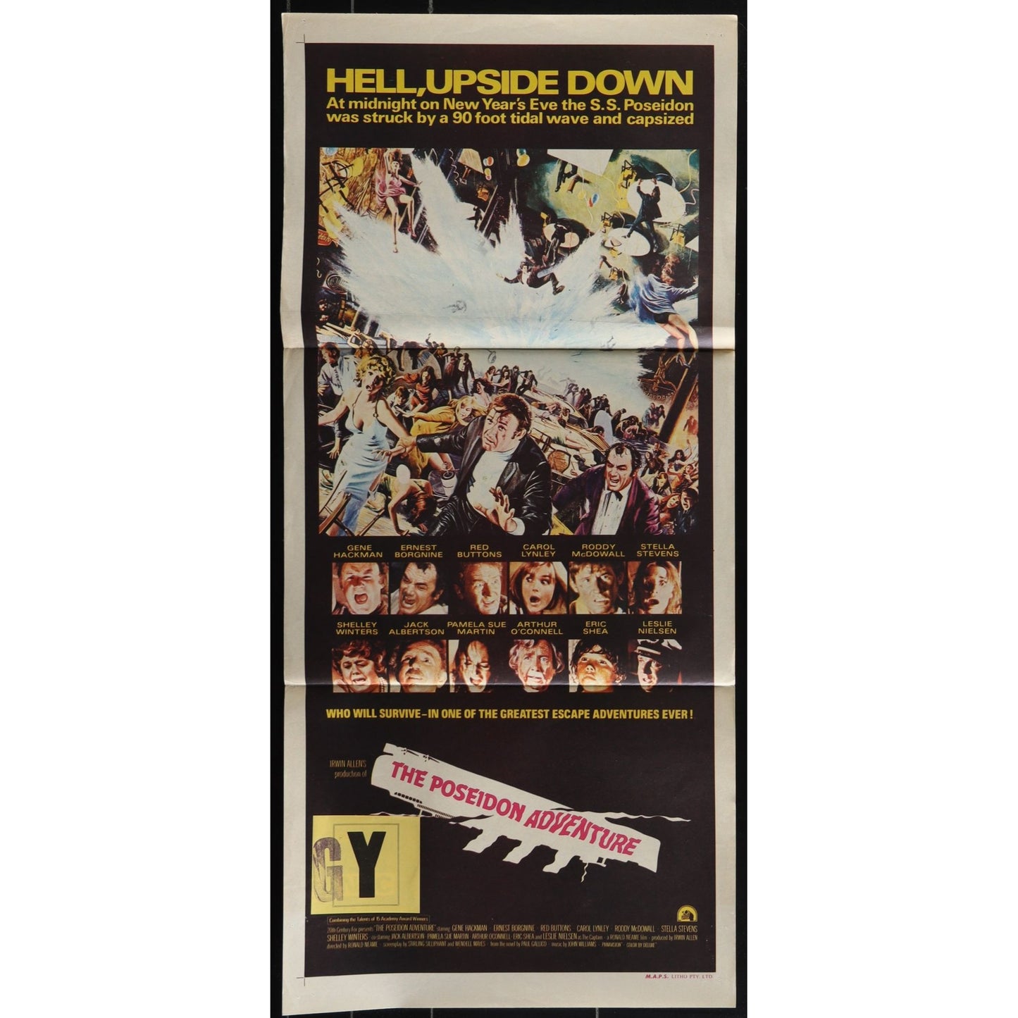 The Poseidon Adventure (1972) Original Australian Daybill Movie Poster 13x30
