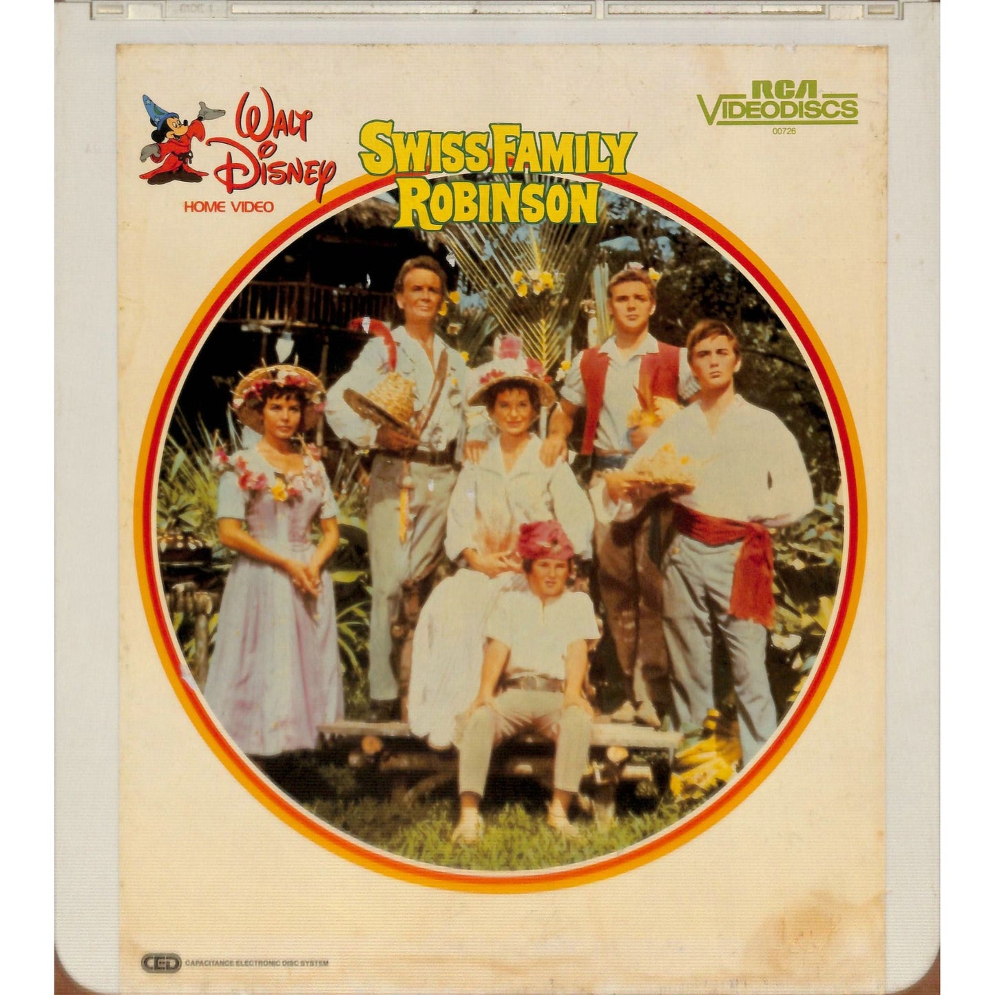 Swiss Family Robinson (1960) CED RCA SelectaVision Videodisc TESTED WORKING