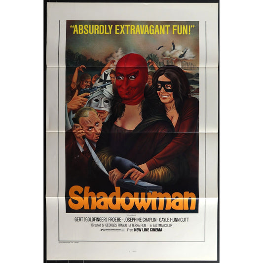 Shadowman (1975) Original Movie Poster Folded 27x41 EM8-513