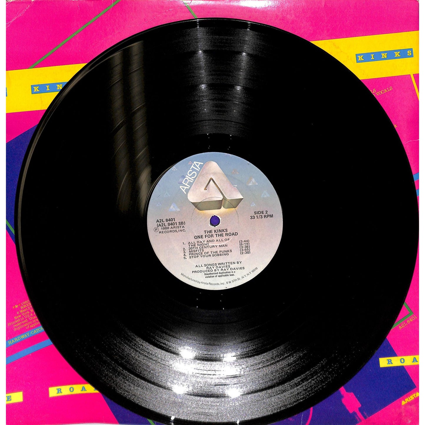 The Kinks - One For The Road 2LP Vinyl Record A2L 8401