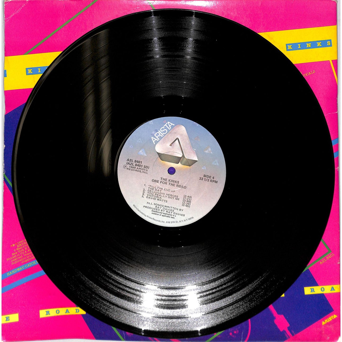 The Kinks - One For The Road 2LP Vinyl Record A2L 8401