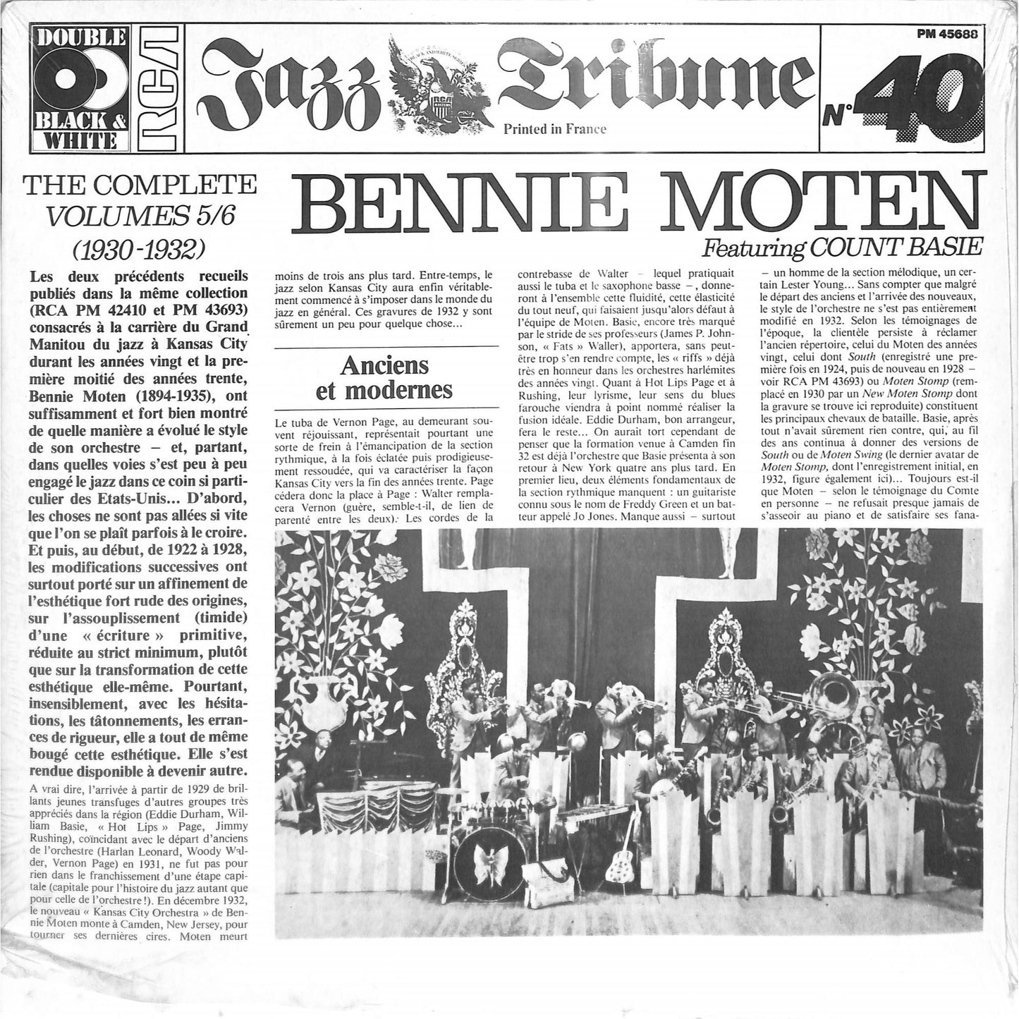 The Complete Bennie Moten Vol. 5/6 1930-1932 (1983) Sealed 2LP Vinyl Record