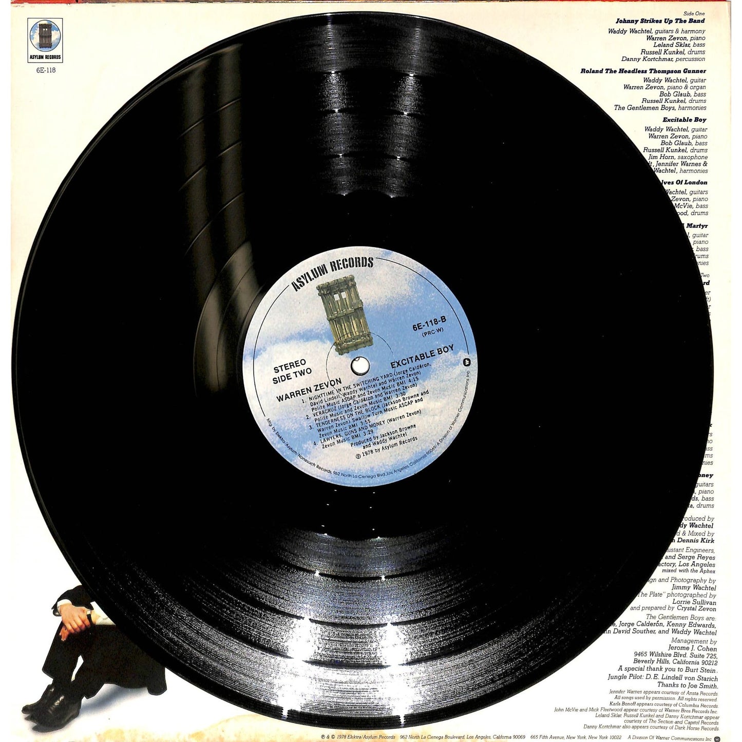 Warren Zevon - Excitable Boy Vinyl Record 6E-118