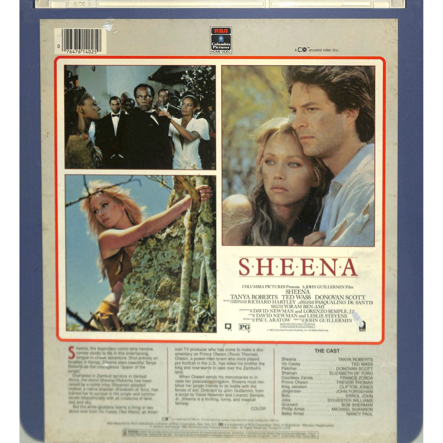Sheena (1984) Vintage CED Videodisc