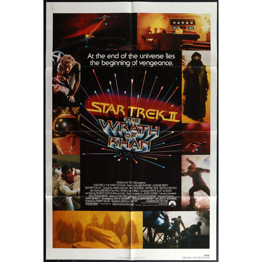 Star Trek II: The Wrath of Khan (1982) Original Movie Poster Folded 27x41EM8-472