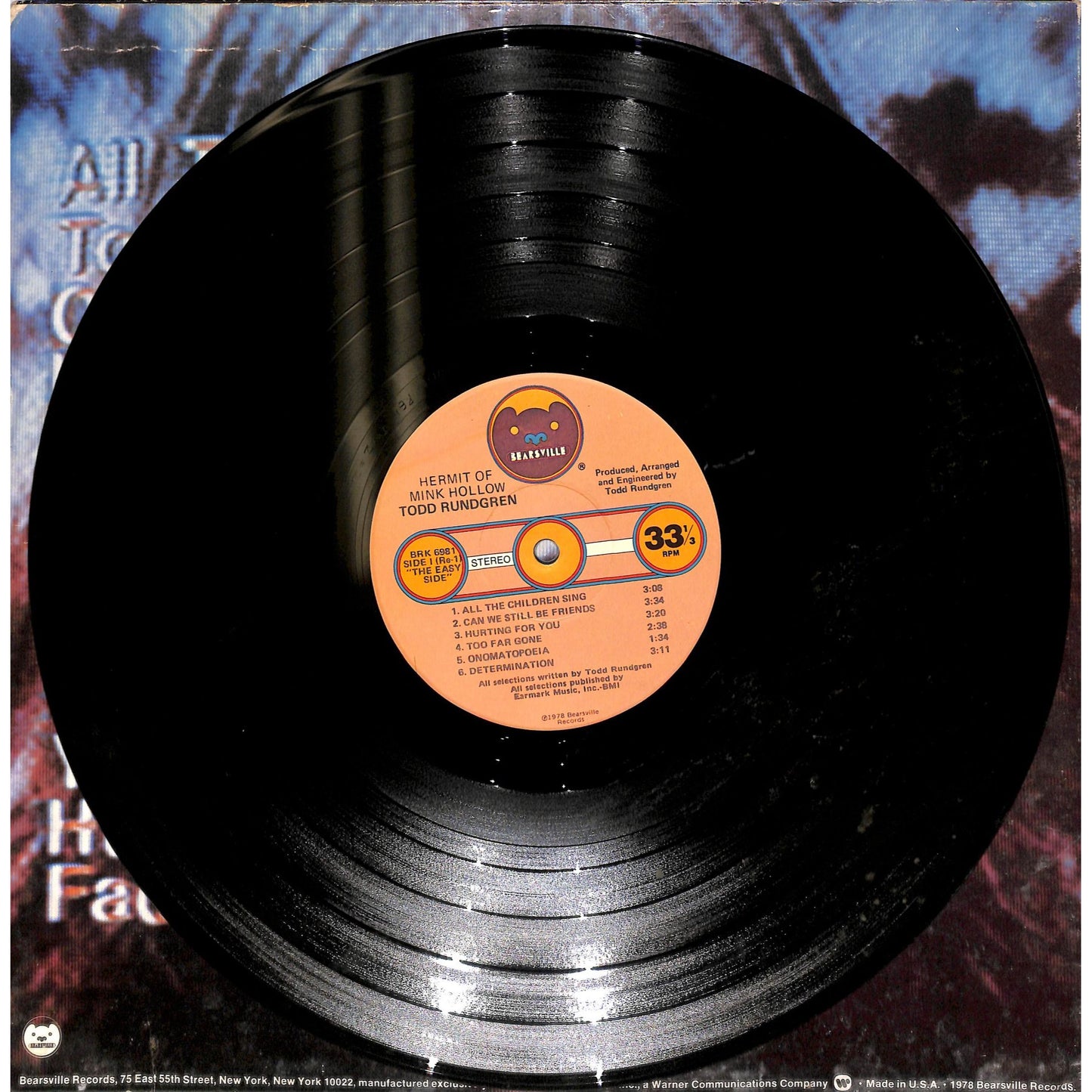 Todd Rundgren - Hermit of Mink Hollow Vinyl Record BRK 6981