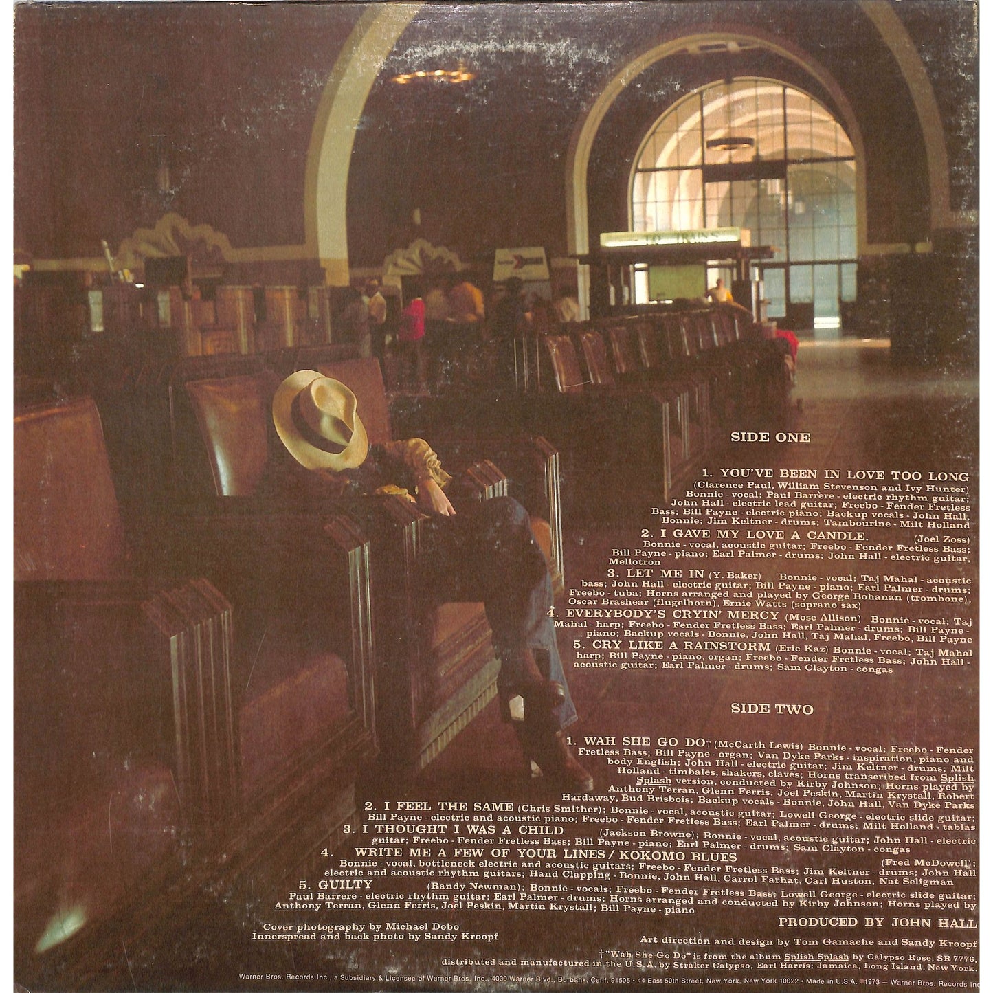Bonnie Raitt - Takin' My Time Vinyl Record BS 2729