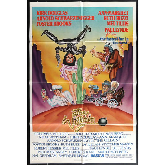 The Villain (1979) Original Movie Poster Folded 27x41
