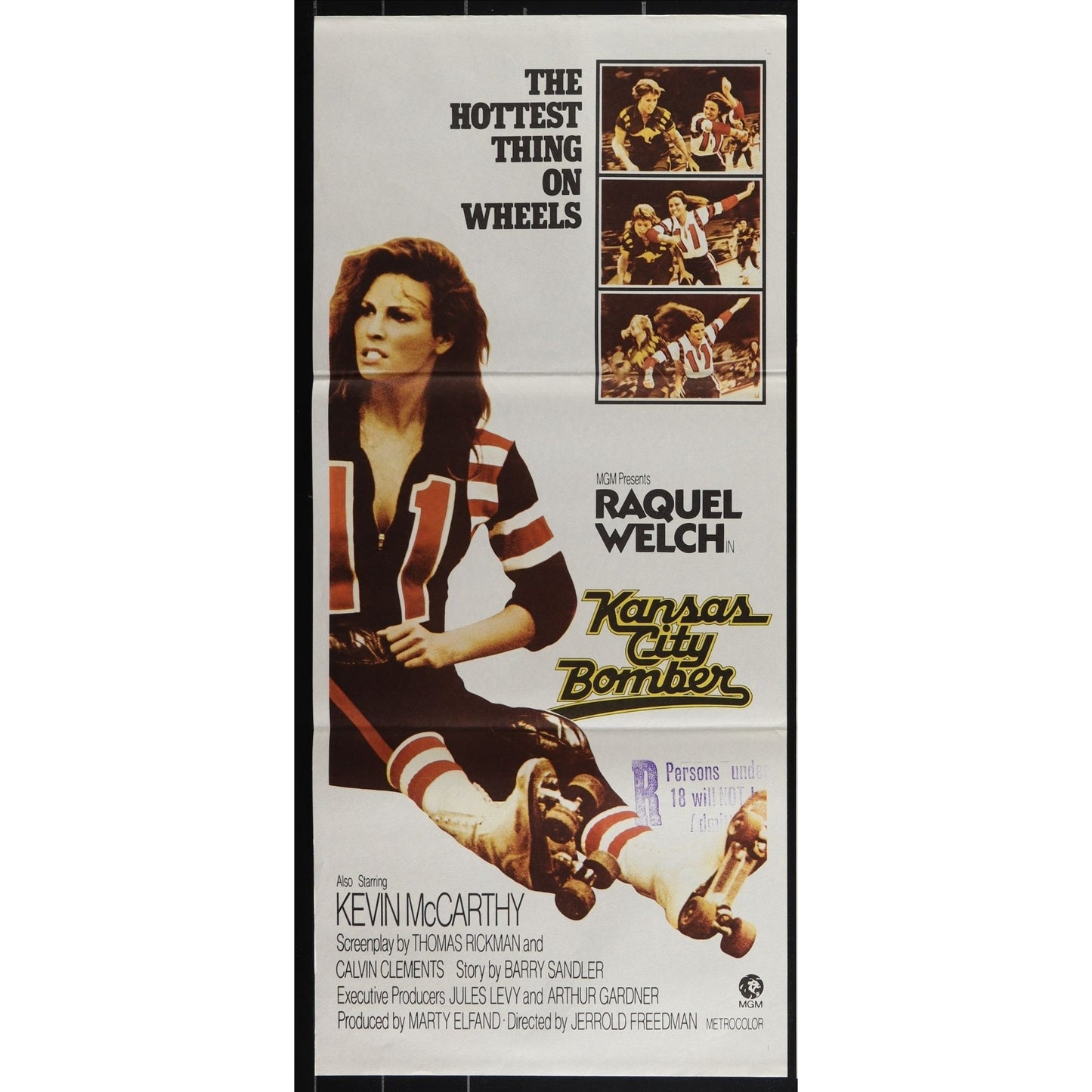 Kansas City Bomber (1972) Original Australian Daybill Poster 13x30