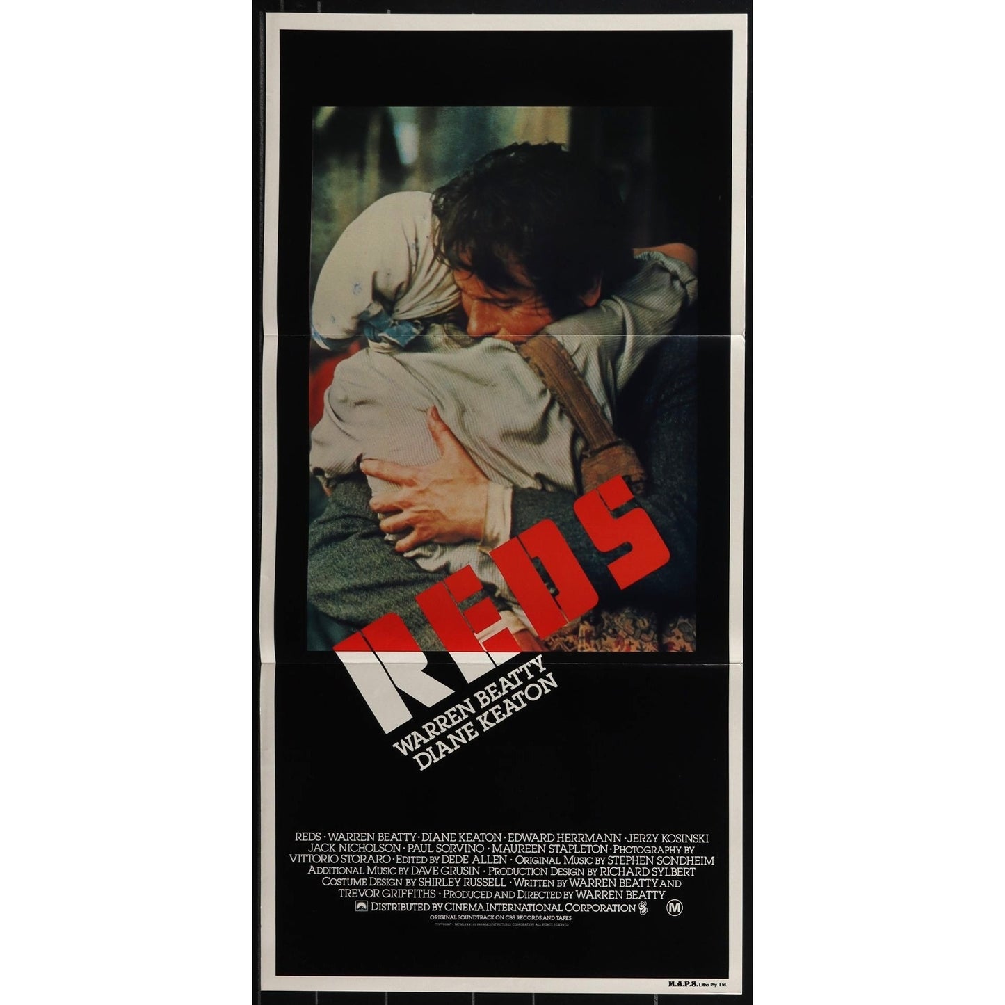 Reds (1981) Original Australian Daybill Movie Poster