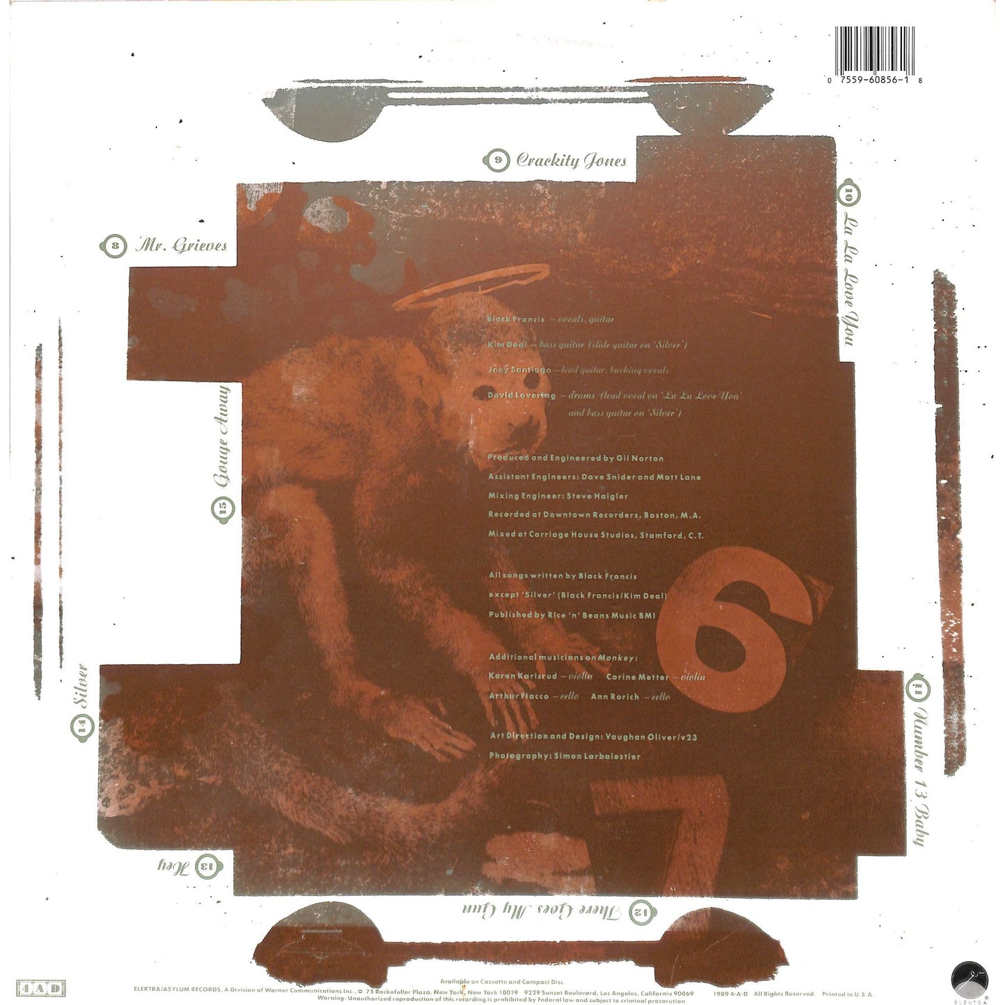 Pixies - Doolittle Vinyl Record 60856-1 Direct Metal Mastering