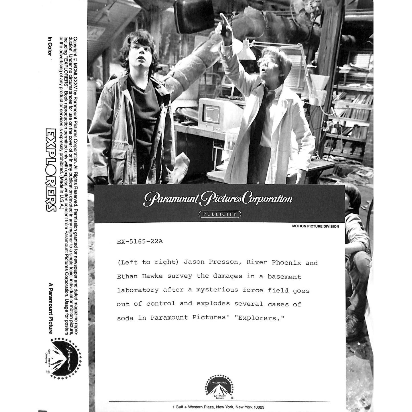 Explorers (1985) Movie Still Full Set 8x10