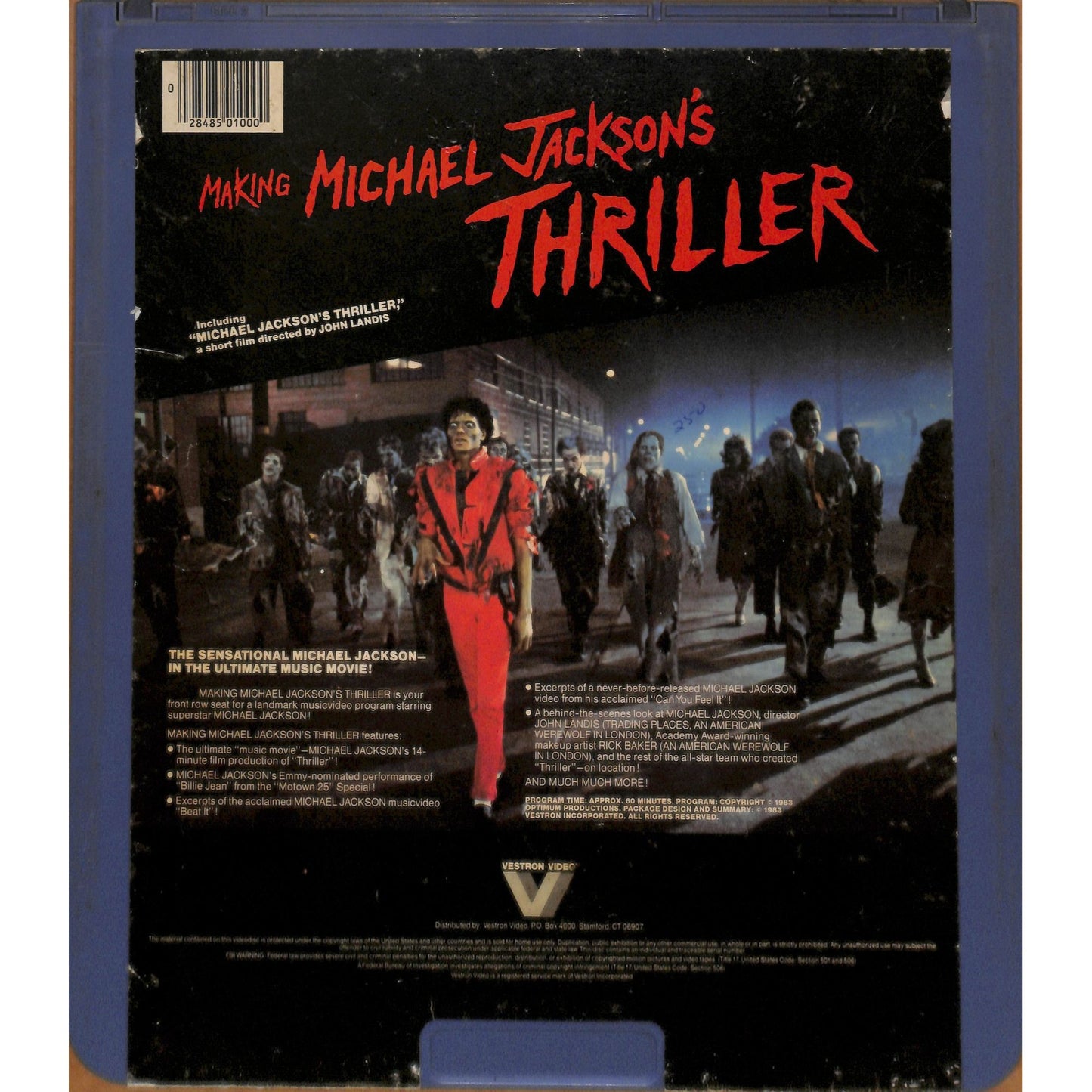 Making Michael Jackson's Thriller 1983 CED RCA SelectaVision Videodisc WORKING