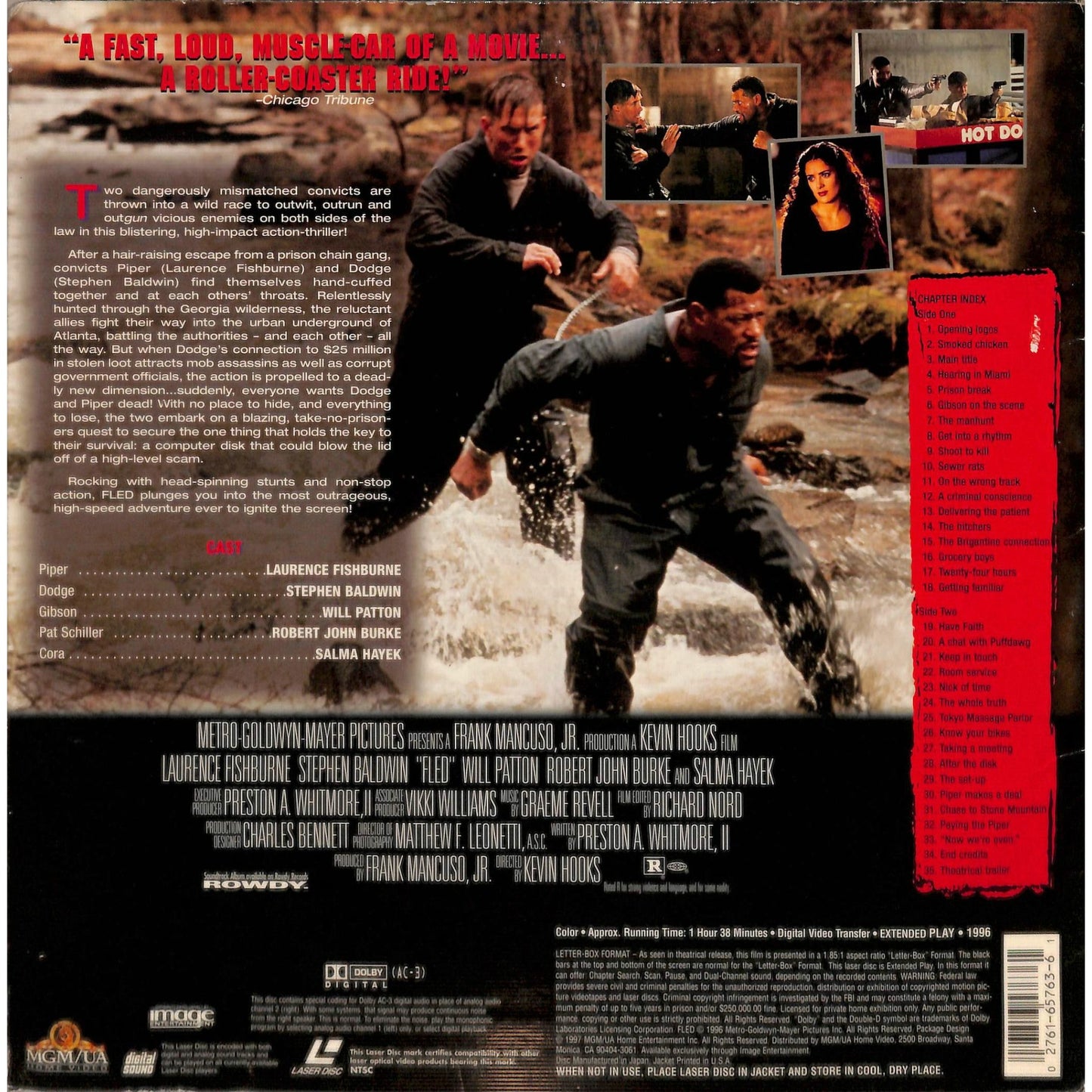Fled (1996) Laserdisc