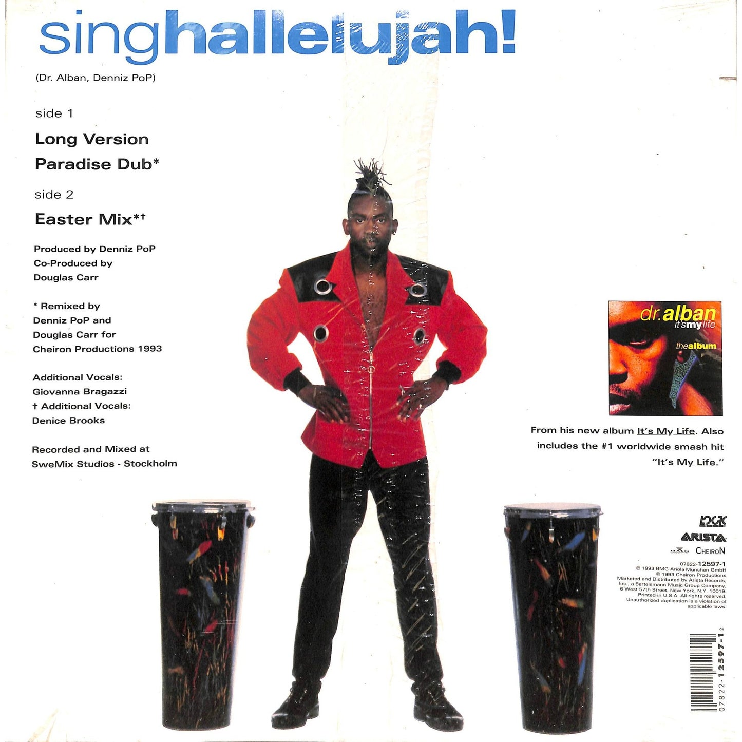 Dr. Alban - Sing Hallelujah! Vinyl 07822-12597-1