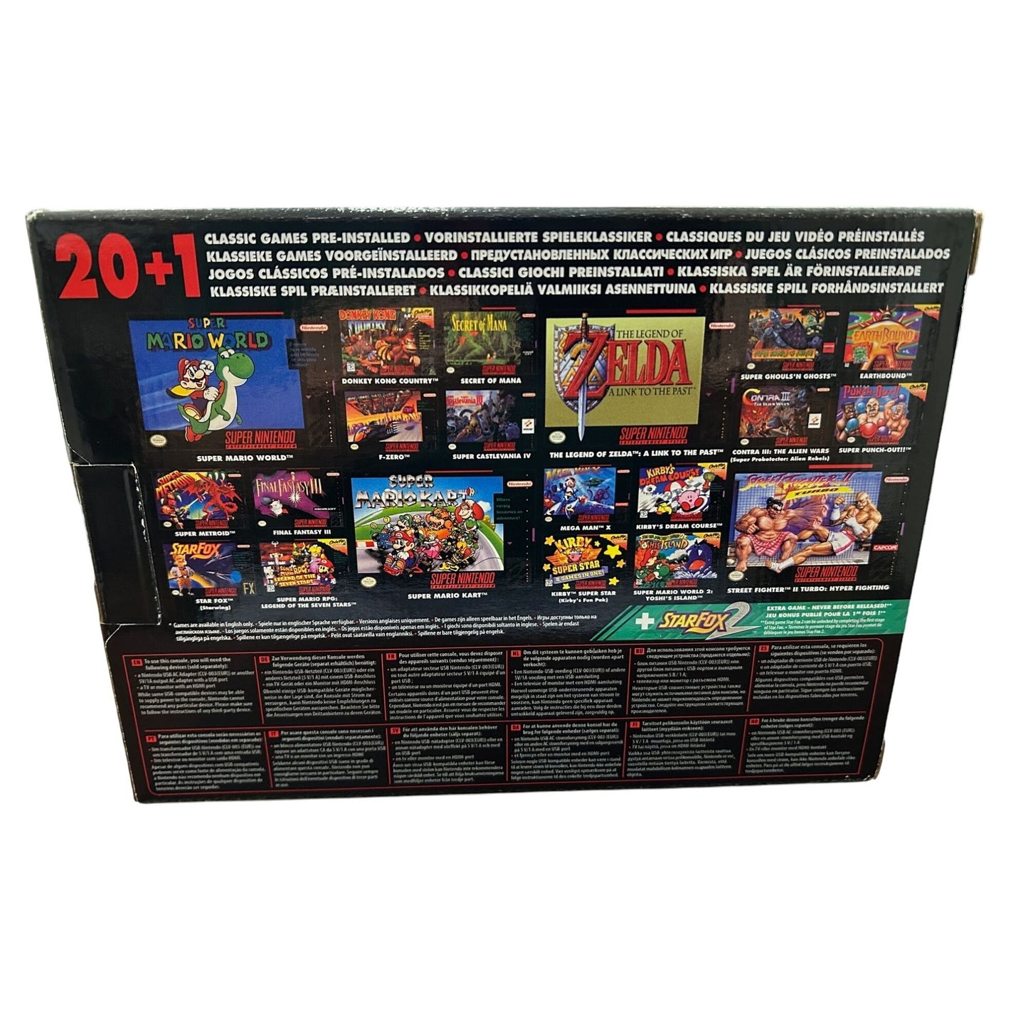 Super Nintendo Entertainment System Nintendo Classic Mini European Version NEW