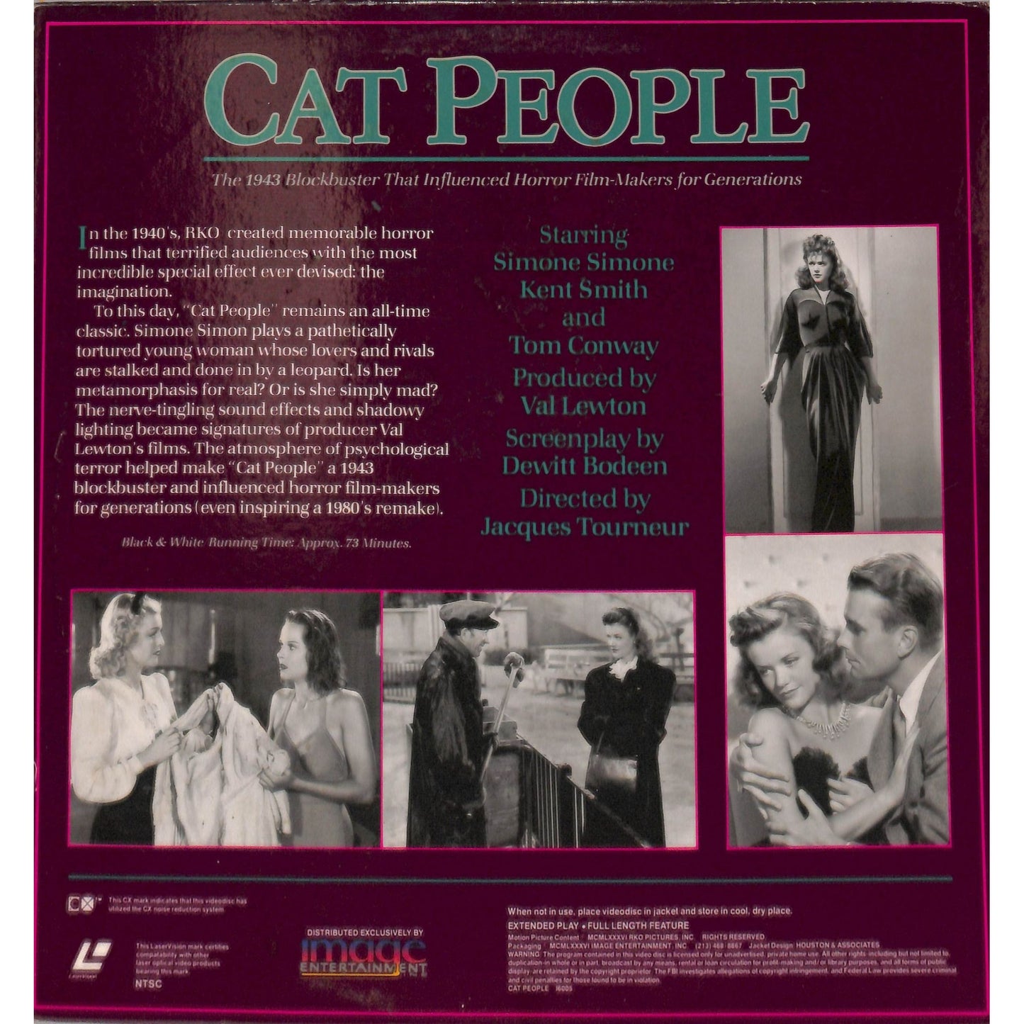 Cat People (1942) Laserdisc Video