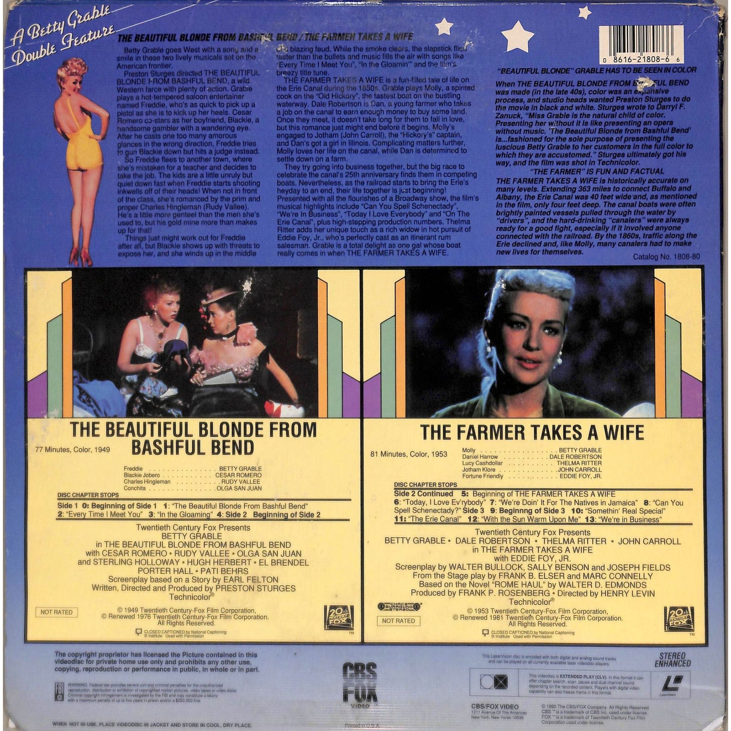 A Betty Grable Double Feature (1991) Laserdisc