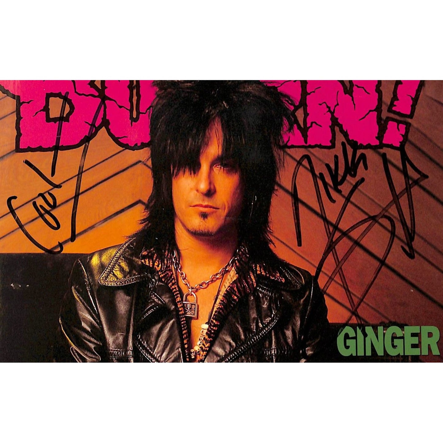 Burrn! Magazine Issue #11 November 1998 AUTOGRAPHED NIKKI SIXX COVER
