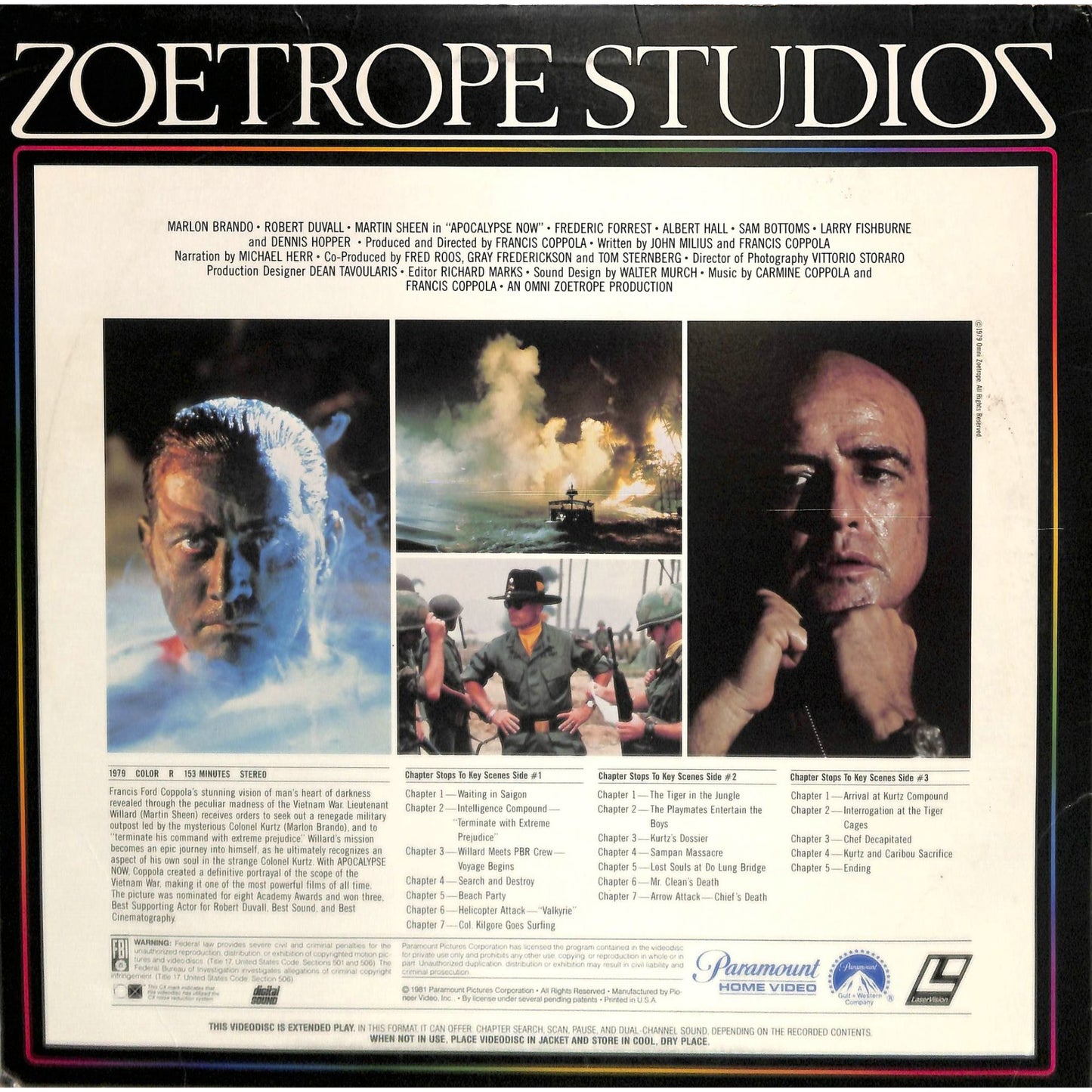 Apocalypse Now (1979) Laserdisc