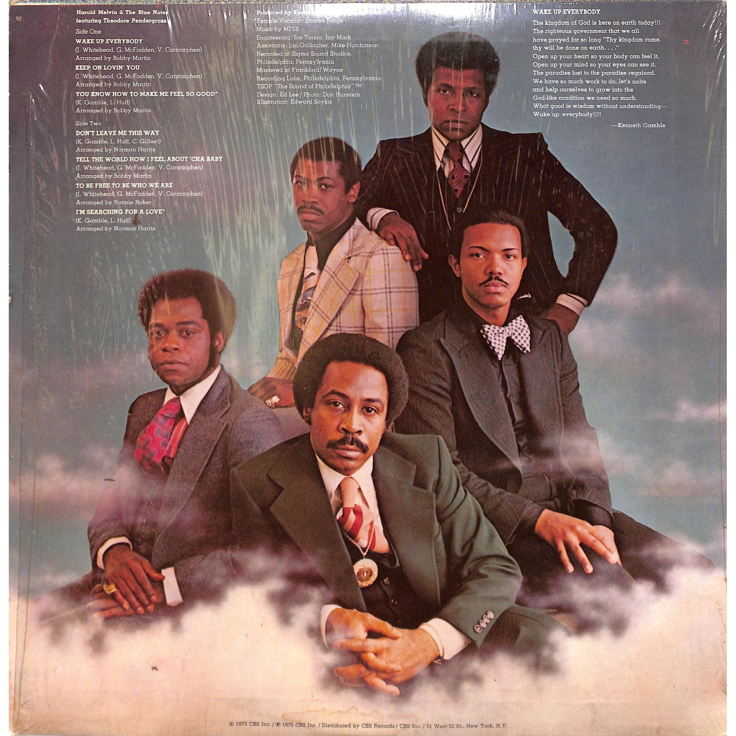 Harold Melvin & the Blue Notes - Wake Up Everybody Vinyl Record PZ 33808