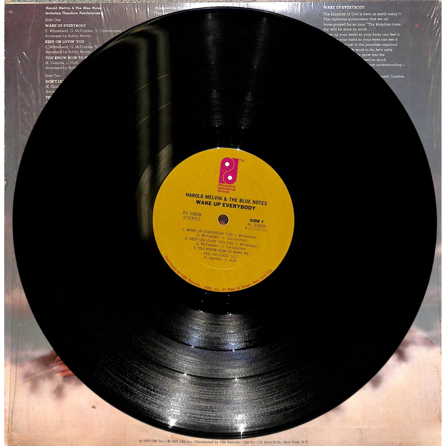 Harold Melvin & the Blue Notes - Wake Up Everybody Vinyl Record PZ 33808
