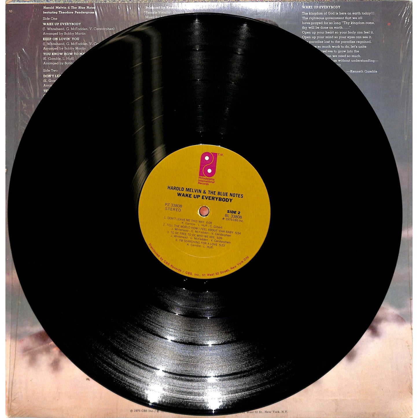 Harold Melvin & the Blue Notes - Wake Up Everybody Vinyl Record PZ 33808