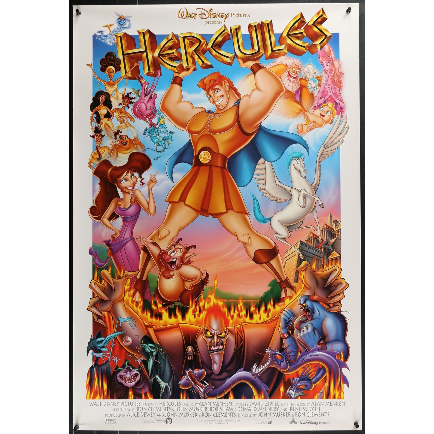 Hercules (1997) Original Double-sided Movie Poster Rolled 27x40