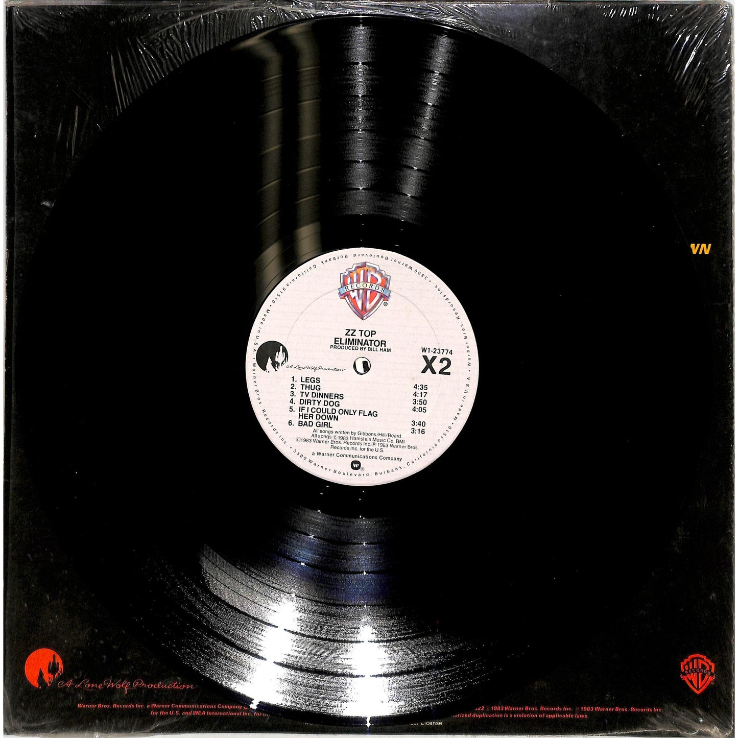 ZZ Top - Eliminator Vinyl Record W1-23774