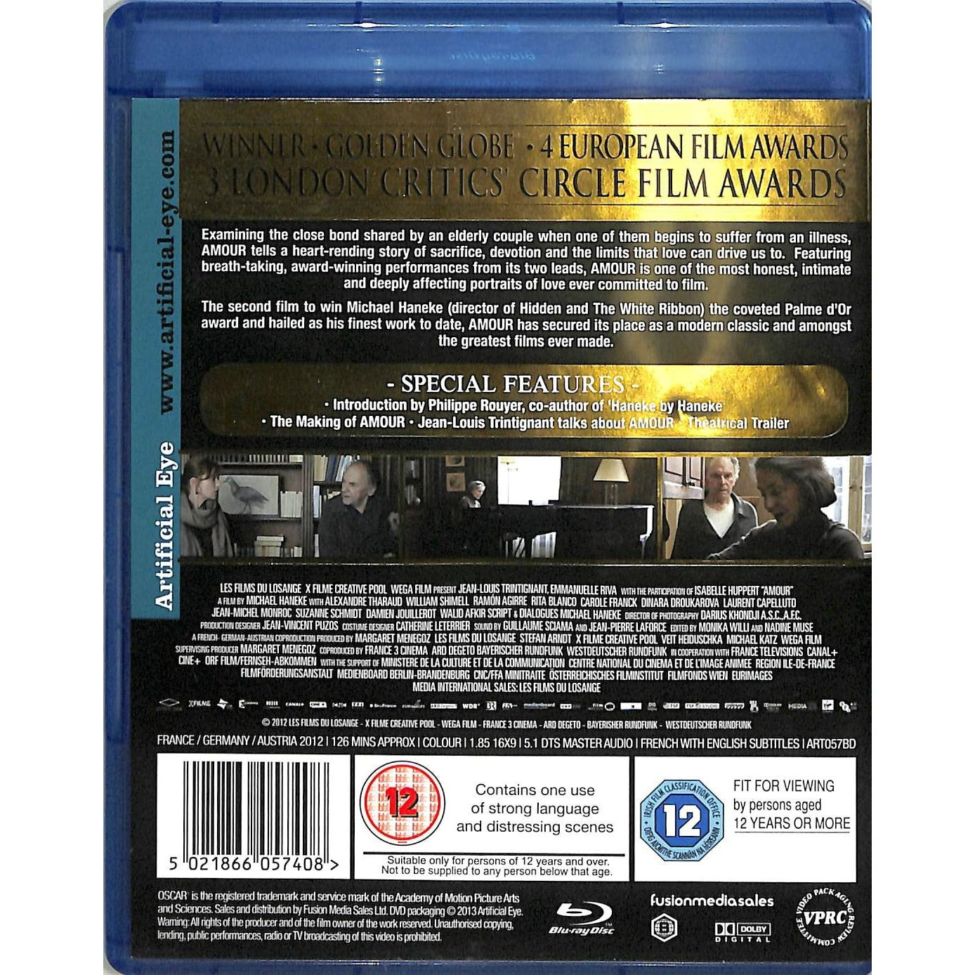 Amour (2012) Blu Ray