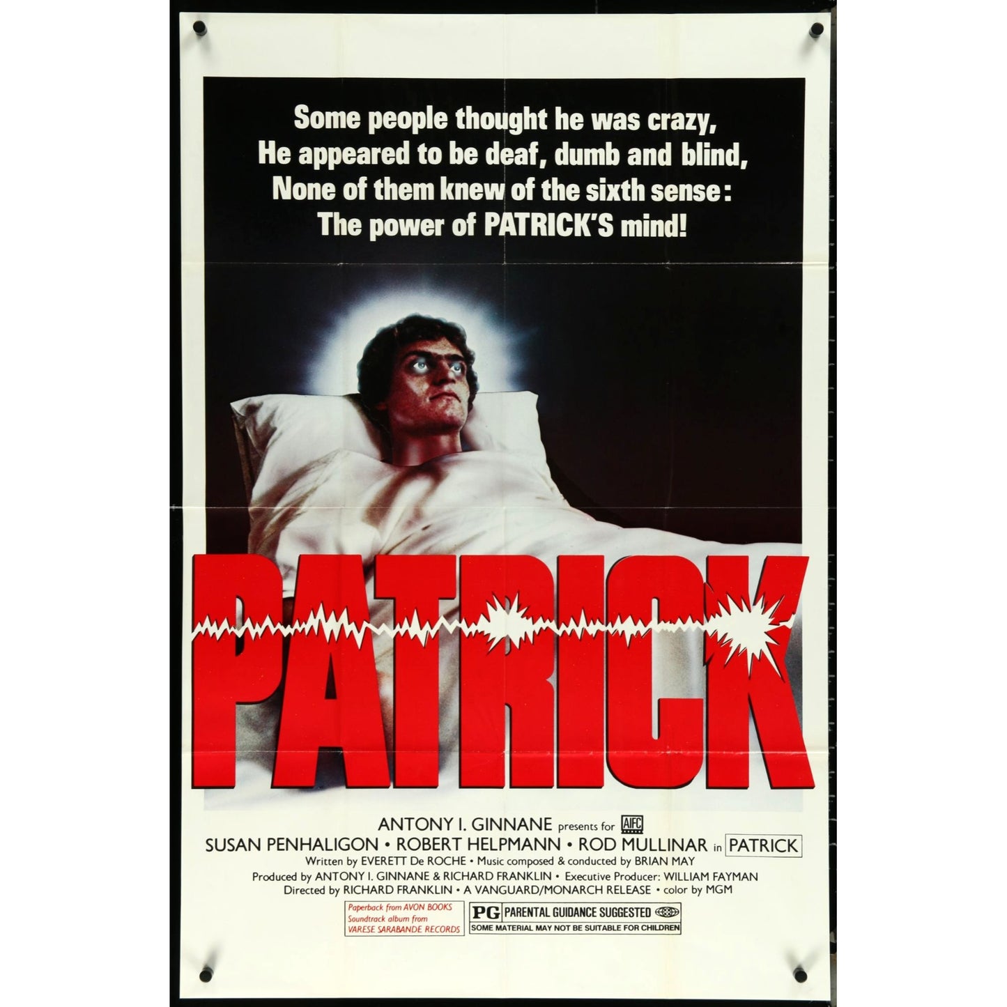 Patrick (1978) Original Movie Poster Folded 27x41