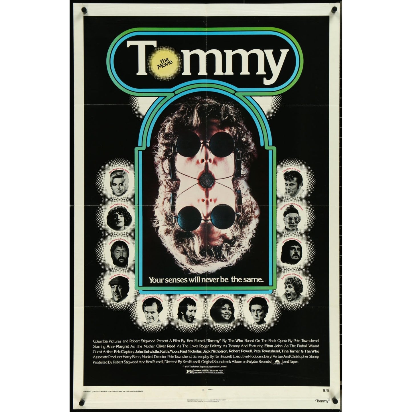 Tommy (1975) Original Movie Poster Folded 27x41