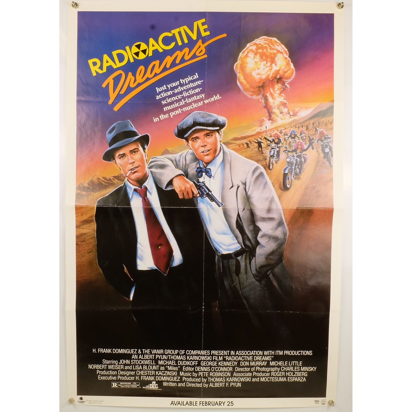 Radioactive Dreams (1984) Original Movie Poster Folded 27x41