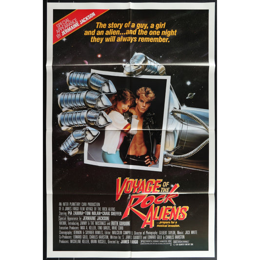 Voyage of the Rock Aliens (1984) Original Movie Poster Folded 27x41