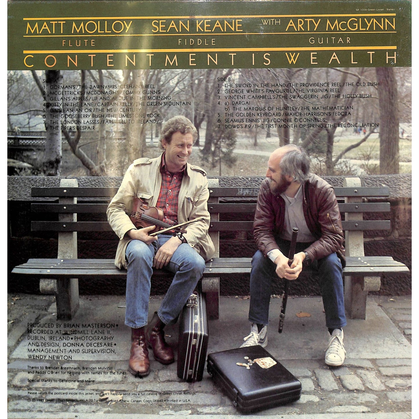 Matt Molloy & Sean Keane - Contentment is Wealth Vinyl Record SIF 1058