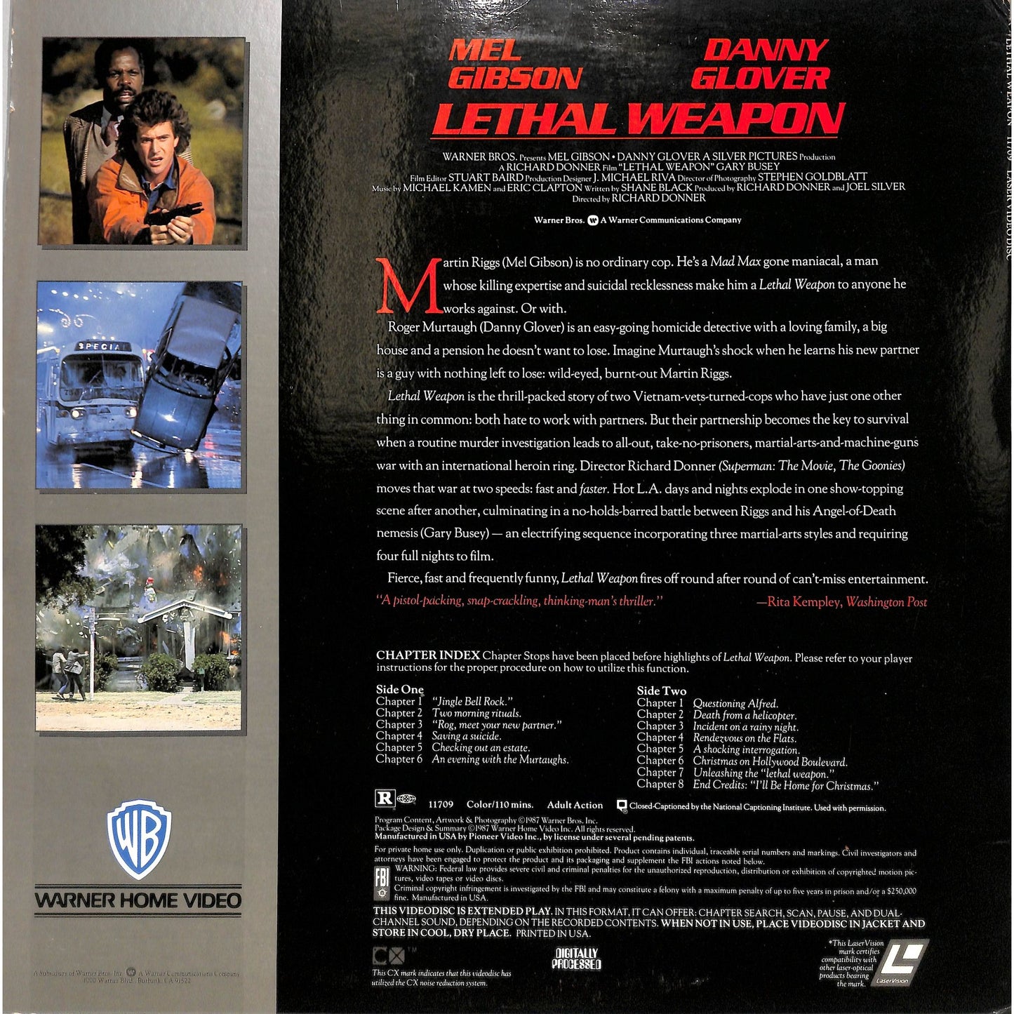 Lethal Weapon (1987) Laserdisc