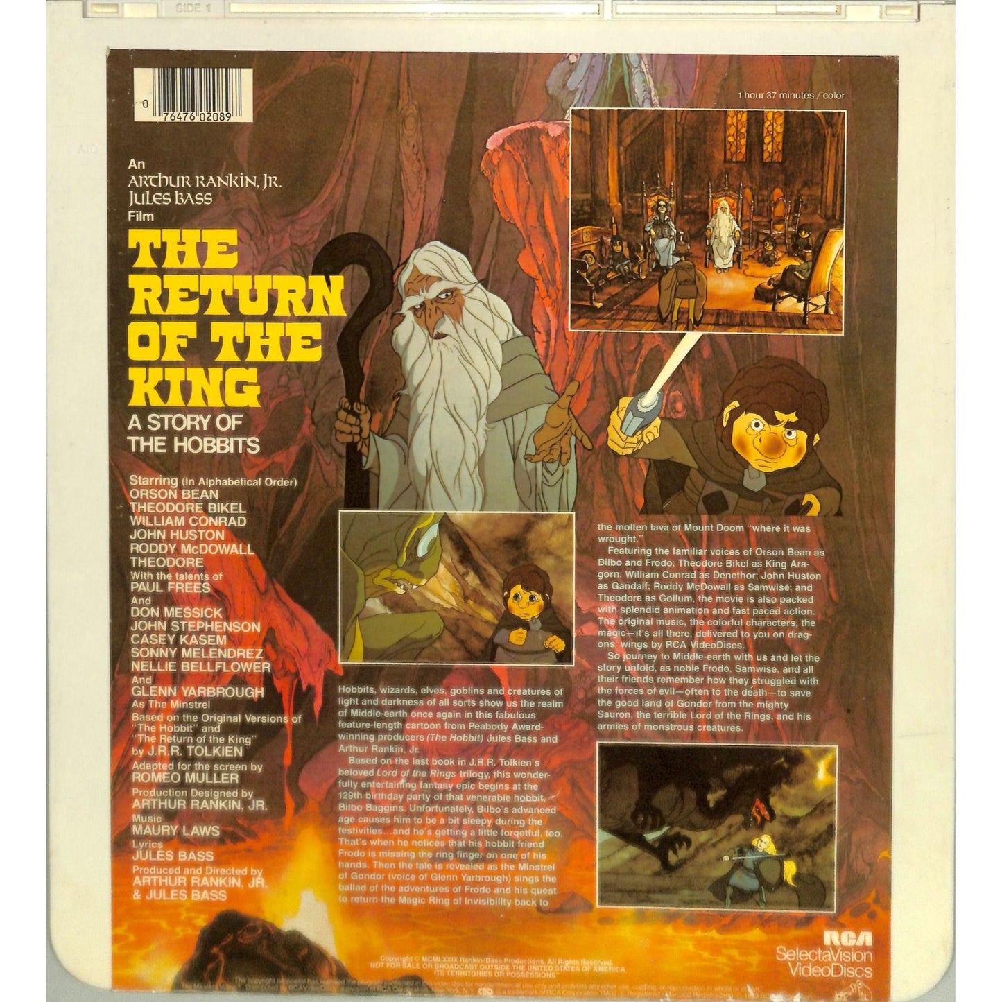 The Return of the King: A Story of the Hobbits (1980) Vintage CED Videodisc