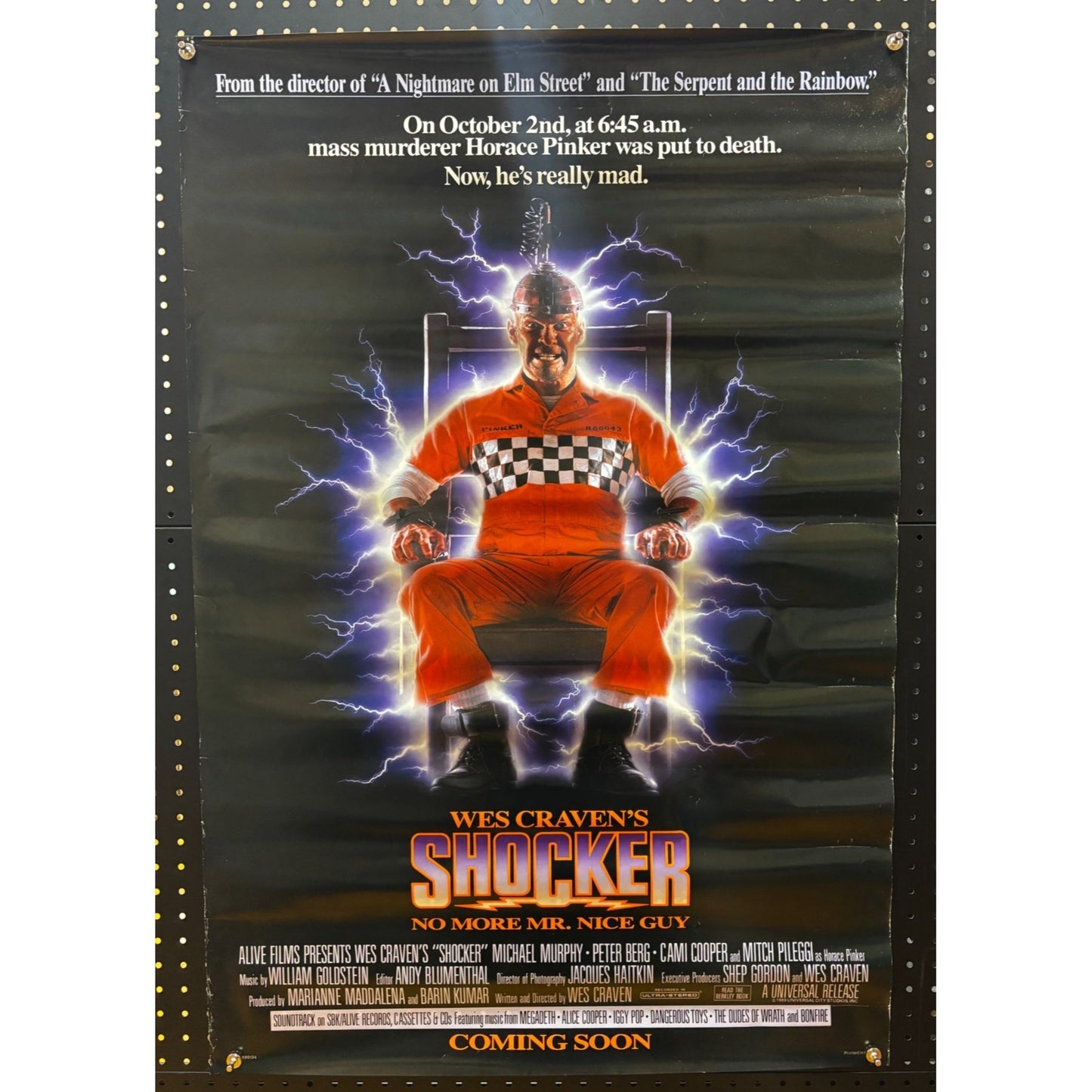 SHOCKER (1990) Double-Sided, Original Rolled Poster 27x40