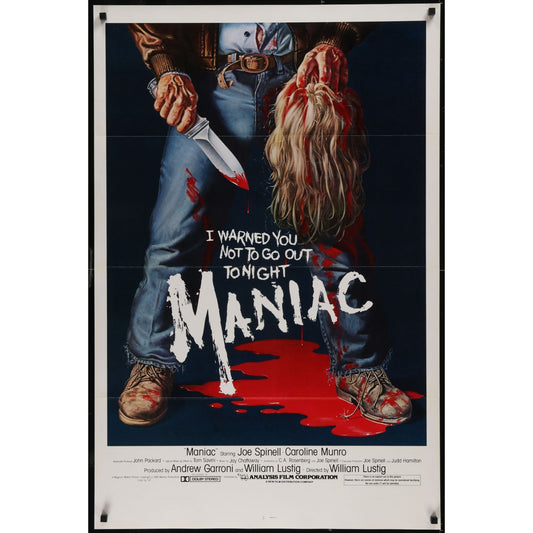 Maniac (1980) Original Movie Poster 27x41