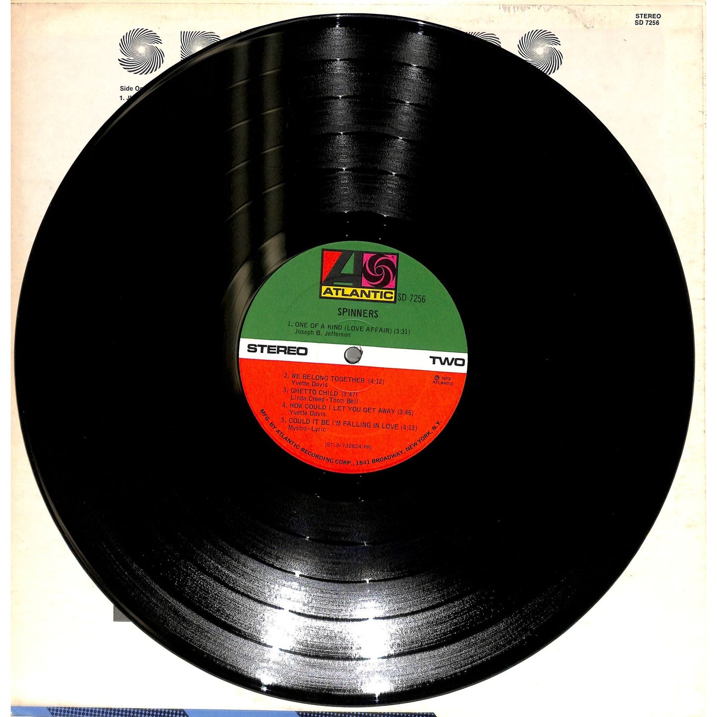 Spinners Self-Titled Vinyl Record SD 7256