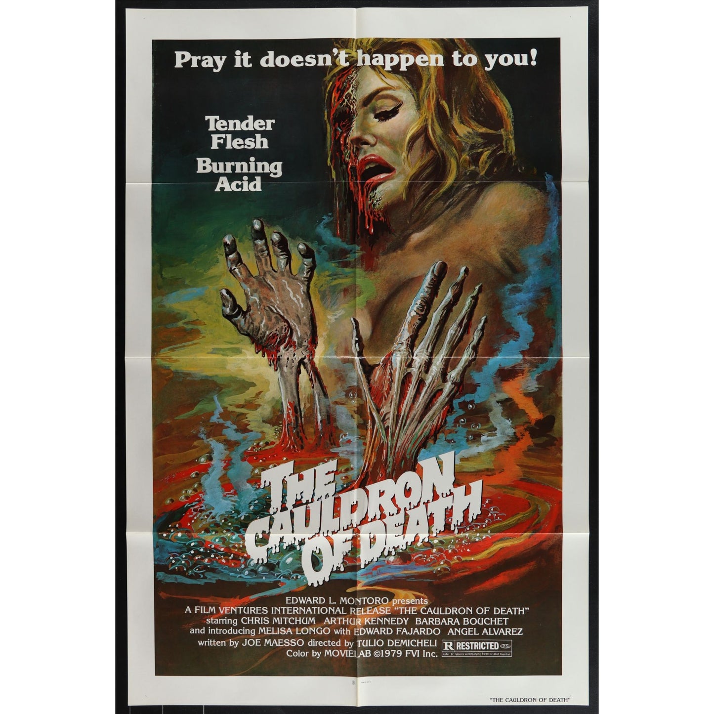 The Cauldron of Death (1973) The Mean Machine Original Movie Poster Folded 27x41