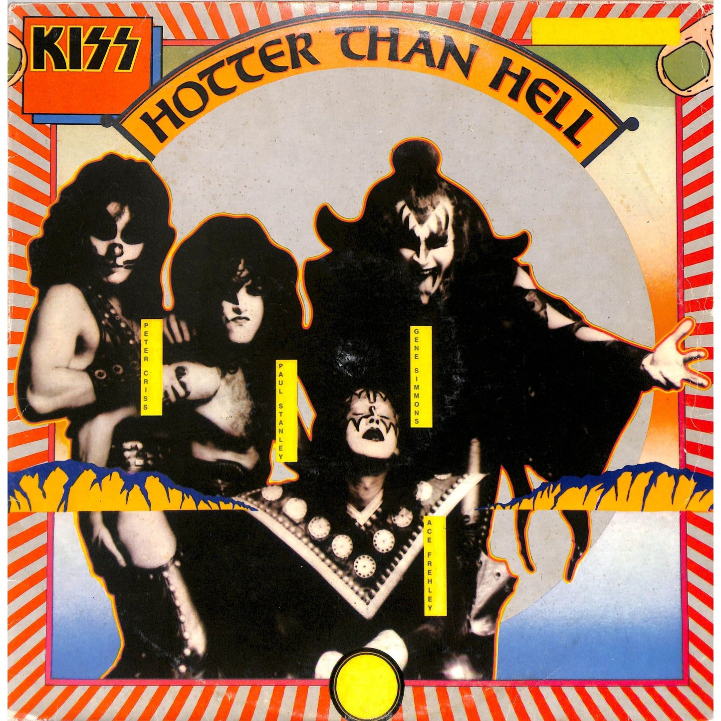 Kiss - Hotter Than Hell Vinyl Record Italian Import 6399-058