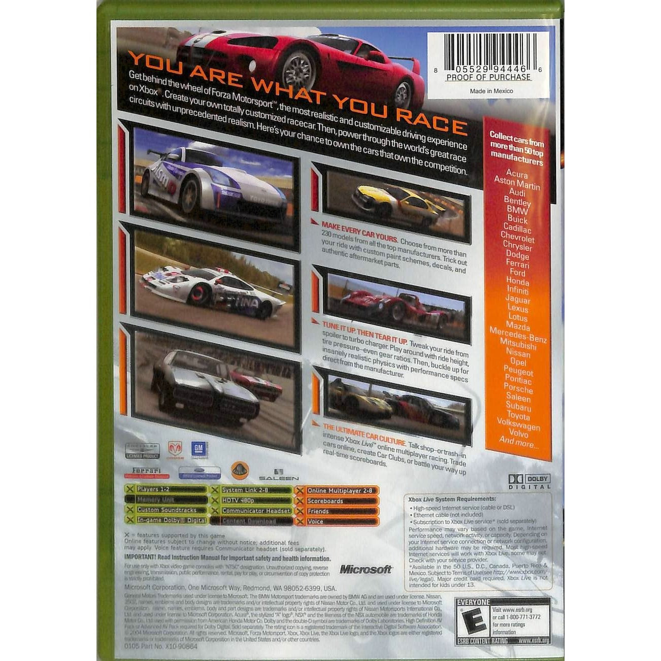 Forza Motorsport (Xbox, 2005) CIB