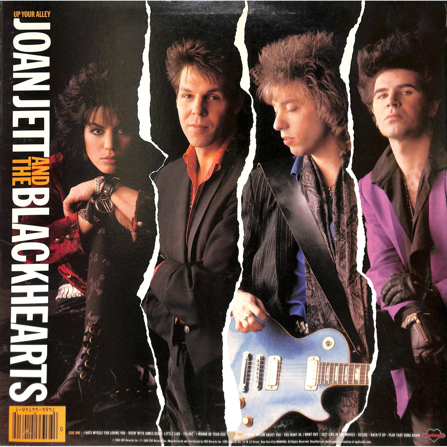 Joan Jett And The Blackhearts - Up Your Alley Vinyl Record FZ-44146