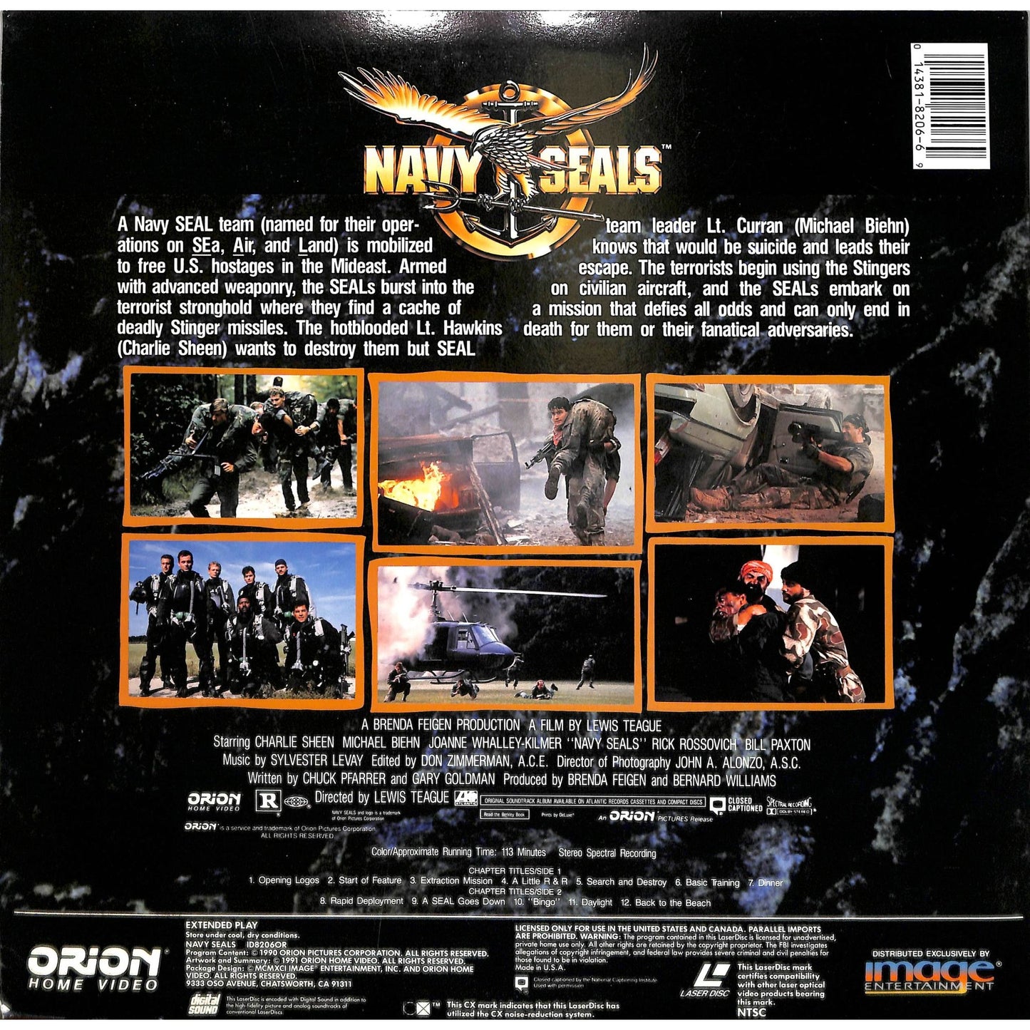 Navy Seals (1990) Laserdisc