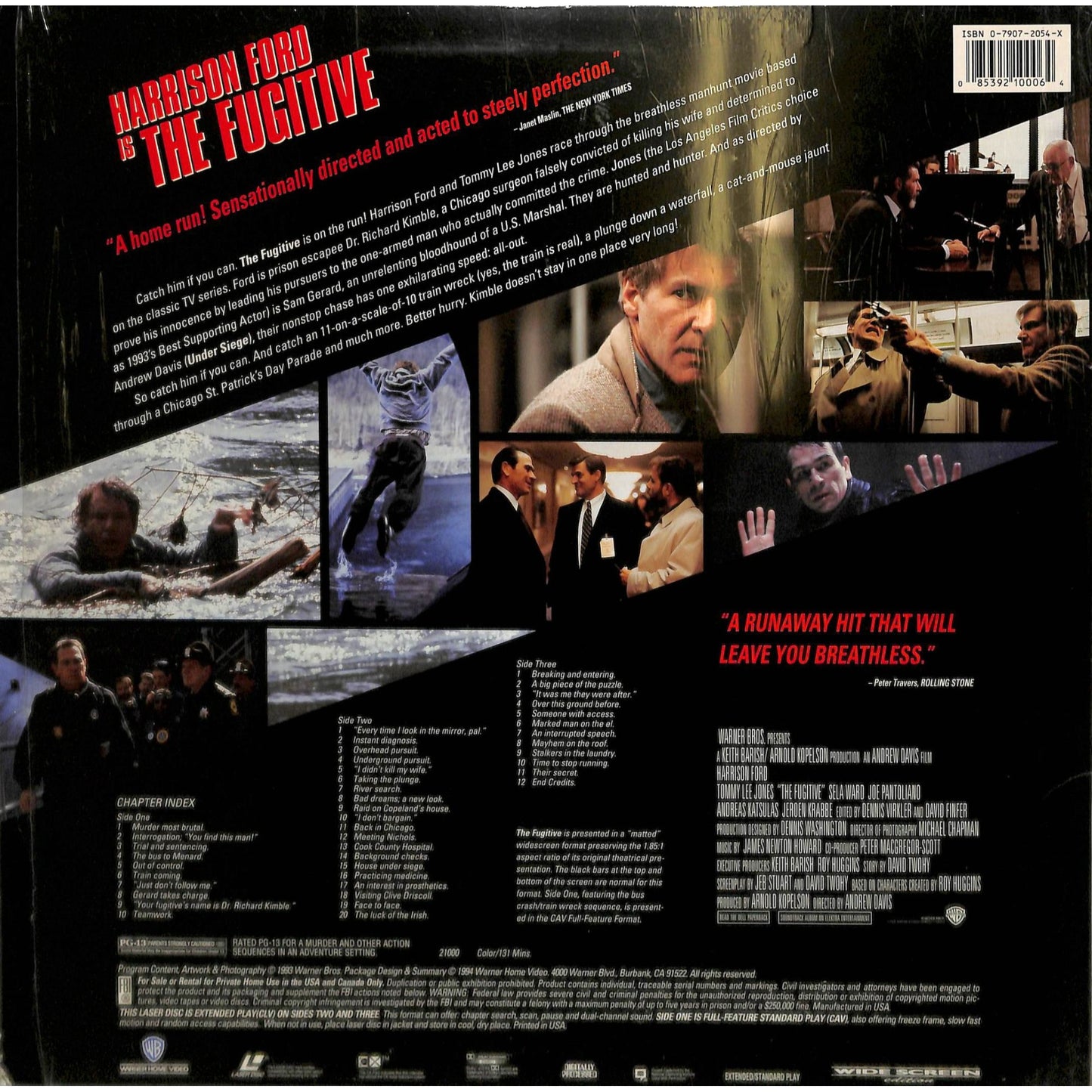 The Fugitive (1993) Laserdisc