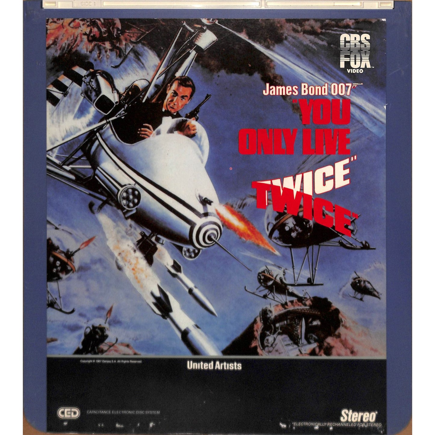 You Only Live Twice (1967) Vintage CED Videodisc TESTED WORKING
